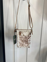 Load image into Gallery viewer, Brown Cowhide Small Crossbody
