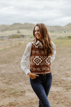 Load image into Gallery viewer, Western Print Viscose Sweater Vest
