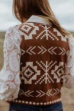 Load image into Gallery viewer, Western Print Viscose Sweater Vest
