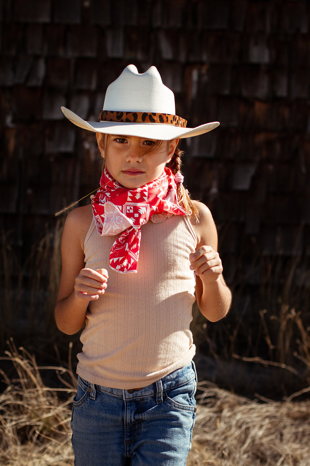 Youth Red Cowgirl Wild Rag