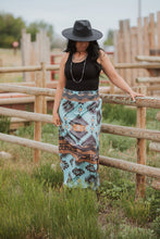 Load image into Gallery viewer, Geo Print Woven Maxi Skirt
