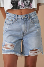 Load image into Gallery viewer, High Rise Bermuda Denim Shorts
