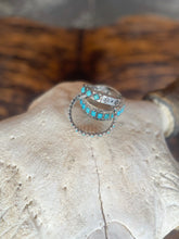 Load image into Gallery viewer, Turquoise Aztec Stackable Bracelet
