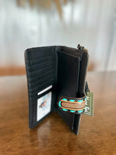 Load image into Gallery viewer, Western Swing Hand-Tooled Wristlet Wallet
