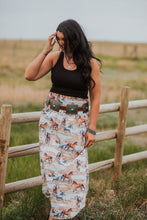 Load image into Gallery viewer, The Horse Print Woven Skirt
