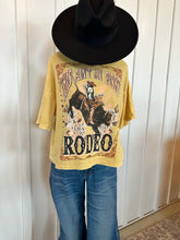 Load image into Gallery viewer, This Ain&#39;T My First Rodeo Mineral Graphic Long Crop Top
