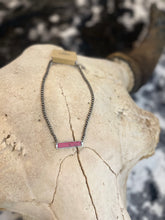 Load image into Gallery viewer, Western Stone Bar Pendant Choker Necklace
