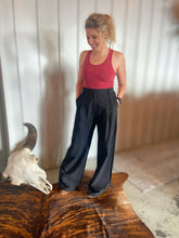 Load image into Gallery viewer, Wide Leg Linen Trouser Pants
