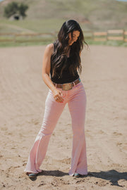 The Pink Acid Wash Flares