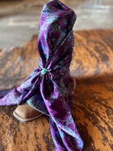 Load image into Gallery viewer, The Purple Floral Wild Rag
