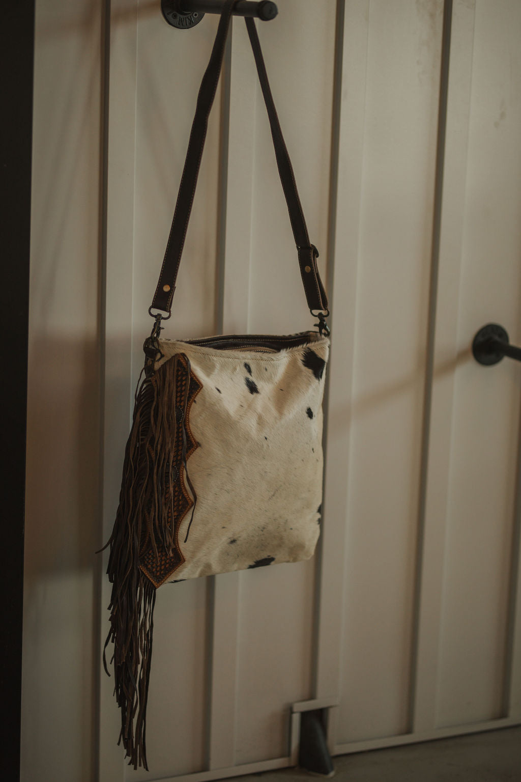 Folksy Hand-Tooled Bag