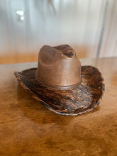 Load image into Gallery viewer, Natural Cowhide Cowboy Hat
