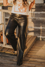 Load image into Gallery viewer, The &quot;RaeLynn&quot; Wide Leg Leather Pants

