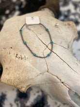 Load image into Gallery viewer, Navajo Style Pearl Turquoise Choker Necklace
